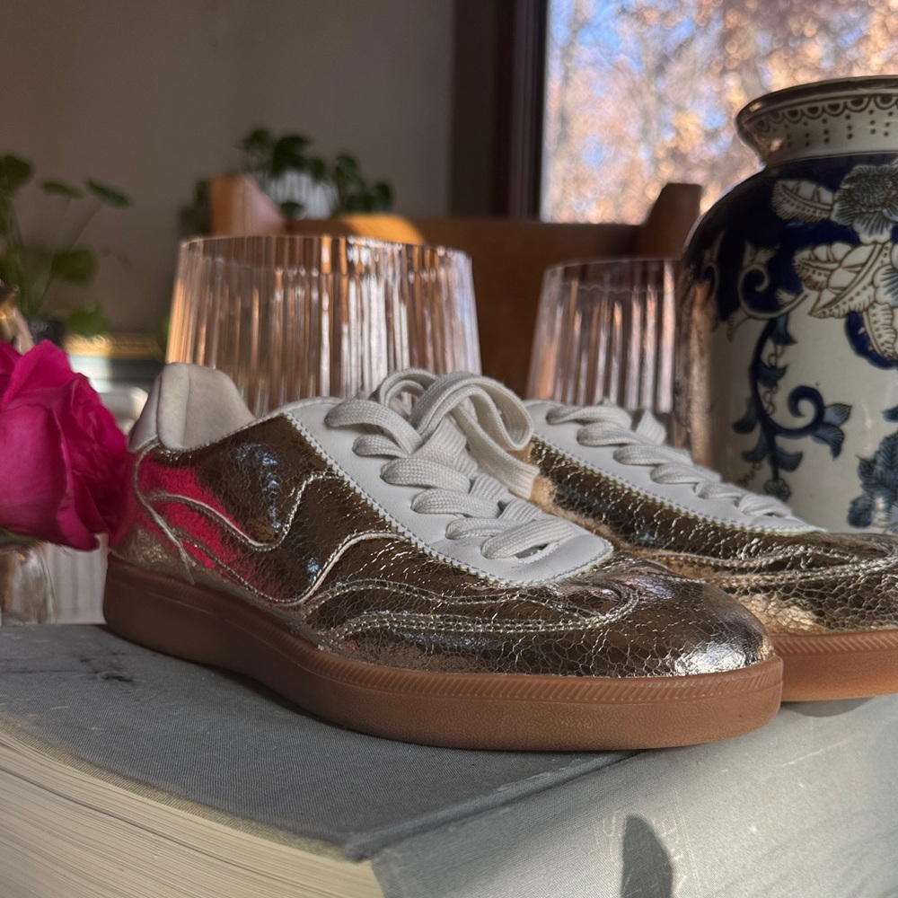 Shimmering Silver Women's Sneakers